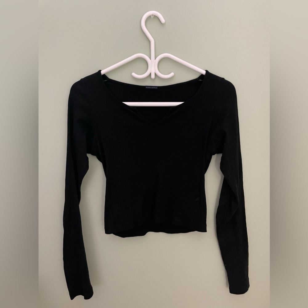 Brandy Melville Black Long Sleeve Top